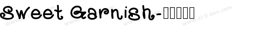 Sweet Garnish字体转换